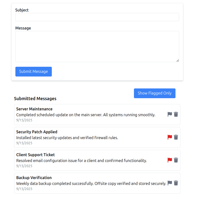 Logbook App